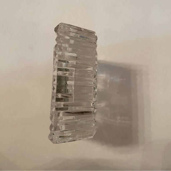 WATERFORD CRYSTAL CLOCK RECTANGLE QUARTZ BATTERY SIGNED IRELAND HOME DECOR - Picture 6 of 10